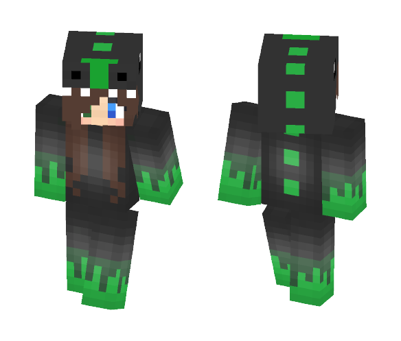 Download Free T-rex Girl Skin for Minecraft image 1 T-rex Girl - Girl Minecraft Skins - image 1