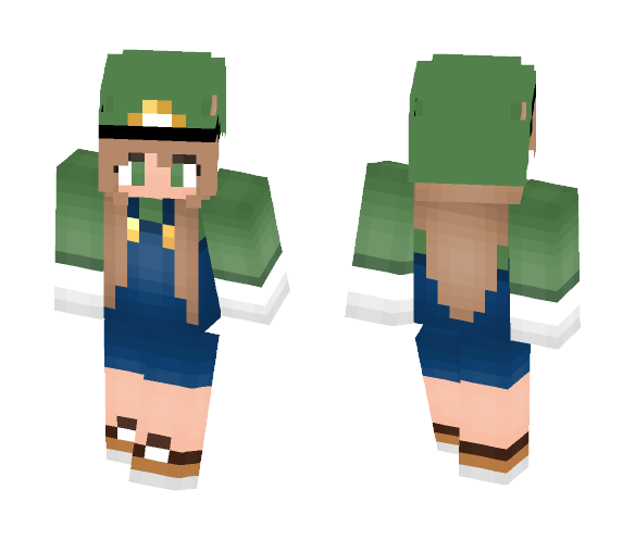 Luigi Girl - Girl Minecraft Skins - image 1