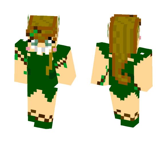 Smiley Tree Spirit - Female Minecraft Skins - image 1