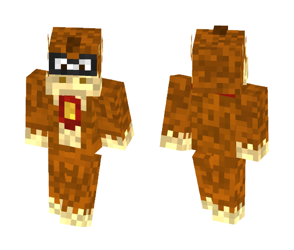 Download Free Media Universe Skins | Donkey Kong Skin for Minecraft image 1 Media Universe Skins | Donkey Kong - Male Minecraft Skins - image 1
