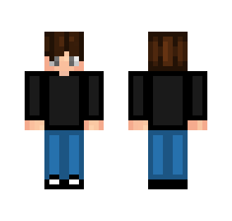Some boy with a black shirt