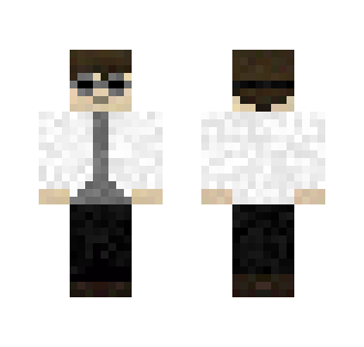 Labcoat man with goggles