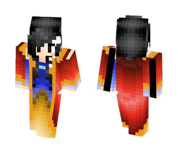 Polgara the Sorceress with cloak - Female Minecraft Skins - image 1