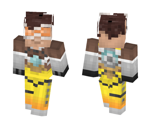 Overwatch - Tracer - Female Minecraft Skins - image 1