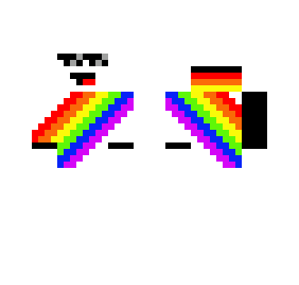 Rainbow Hoodie (with mlg glasses)
