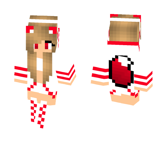 Download Free RedMangleGirlFNAF Skin for Minecraft image 1 RedMangleGirlFNAF - Male Minecraft Skins - image 1
