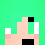 Sea Green Haired Girl (Shadered) - Color Haired Girls Minecraft Skins - image 3