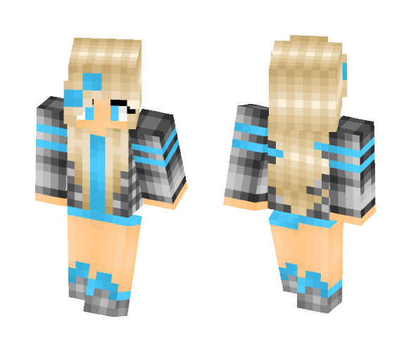 Futuristic Girl -Blue- - Girl Minecraft Skins - image 1