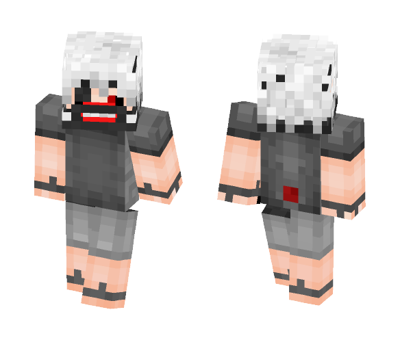 Download Free Kaneki // 'Pain Is Your Friend' Skin for Minecraft image 1 Kaneki // 'Pain Is Your Friend' - Male Minecraft Skins - image 1