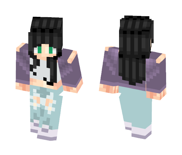 Download Free **Purple Girl** Skin for Minecraft image 1 **Purple Girl** - Female Minecraft Skins - image 1