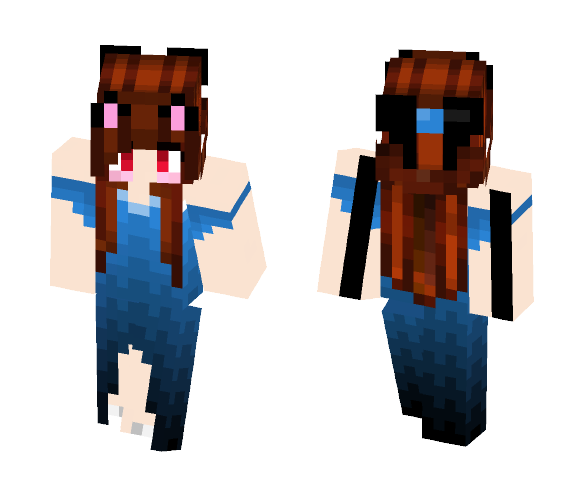 Prom Girl ~ Ocean Queen Dress ♒ - Girl Minecraft Skins - image 1