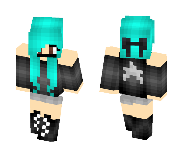 ^v^ Black Star Girl (Soul Eater) =D - Girl Minecraft Skins - image 1