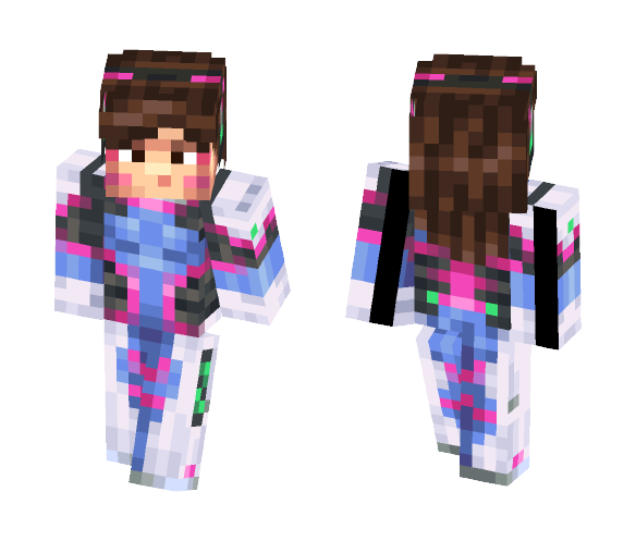 Overwatch- D.Va - Female Minecraft Skins - image 1