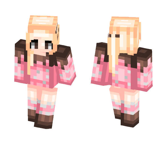 Download Free Chocolate Strawberry Skin for Minecraft image 1 Chocolate Strawberry - Female Minecraft Skins - image 1