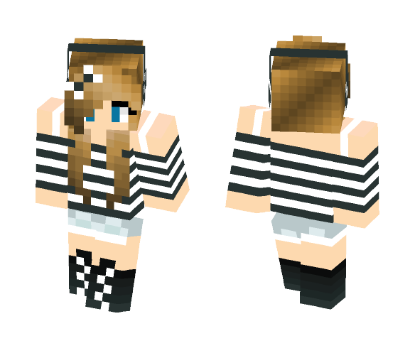 Download Free Cute Girl 1 Skin for Minecraft image 1 Cute Girl 1 - Cute Girls Minecraft Skins - image 1
