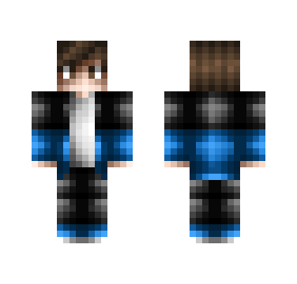 Black and Blue Hoodie