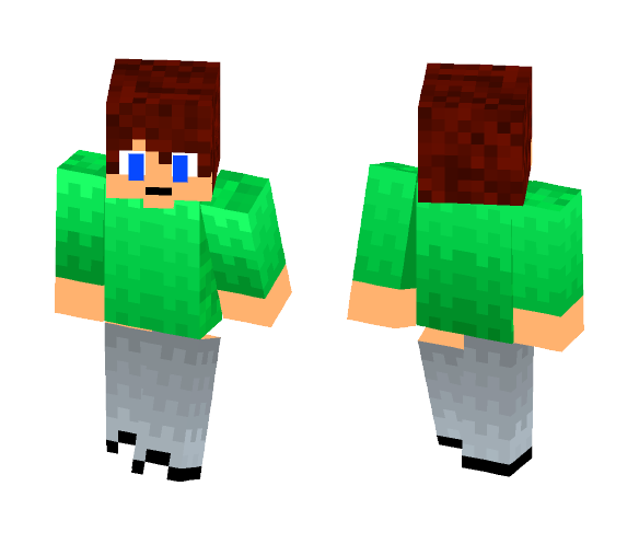 Download Free Teen Green shaded Hoodie Skin for Minecraft image 1 Teen Green shaded Hoodie - Male Minecraft Skins - image 1