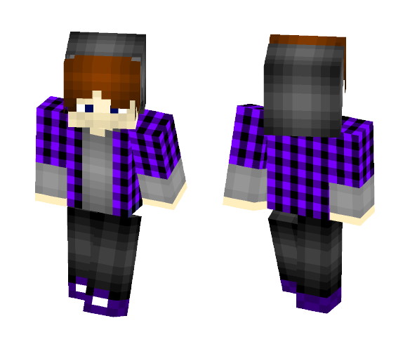 Purple Plaid - Male Minecraft Skins - image 1