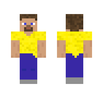 Steve with yellow shirt - Male Minecraft Skins - image 2