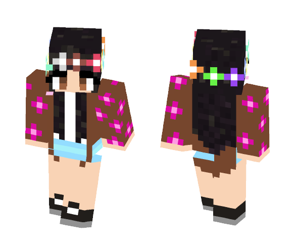 Cute Flower Girl - Cute Girls Minecraft Skins - image 1