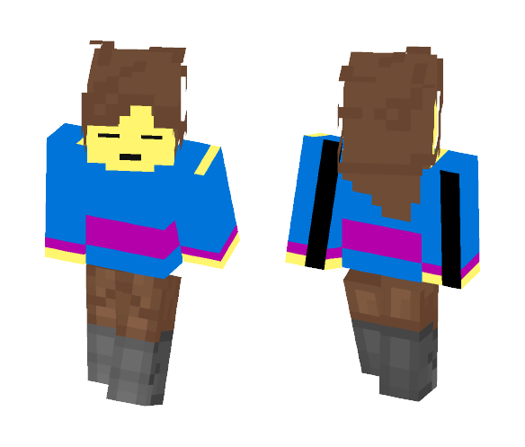 Frisk the fallen child - Male Minecraft Skins - image 1