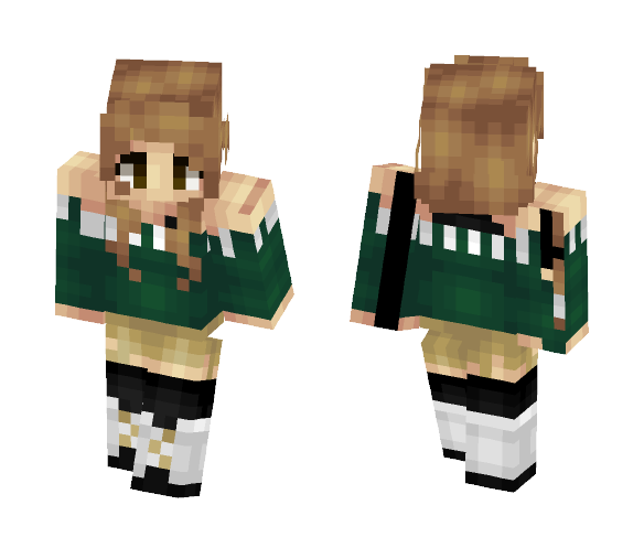 sweater shorts n stockings - Female Minecraft Skins - image 1