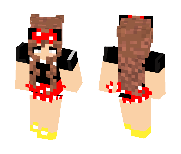 Twinning with my hoe // AshleySlxys - Female Minecraft Skins - image 1