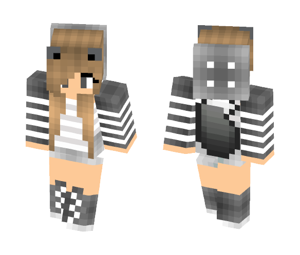Cute wolf girl - Cute Girls Minecraft Skins - image 1