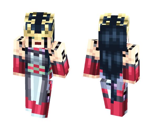 Cyber Angel Benten [1.9 skin] - Female Minecraft Skins - image 1