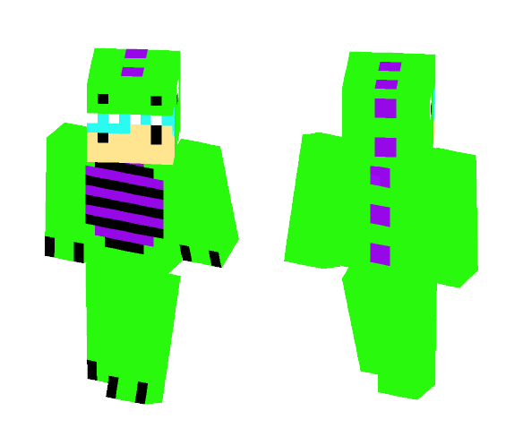 Download Free Dino Onesie (boy) Skin for Minecraft image 1 Dino Onesie (boy) - Male Minecraft Skins - image 1