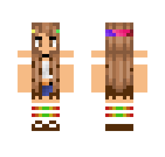 Gnarly - Hippie Vibes - Female Minecraft Skins - image 2