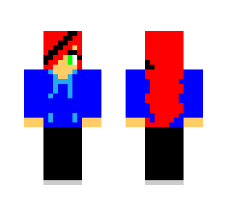 Girl Skin (red and black hair)