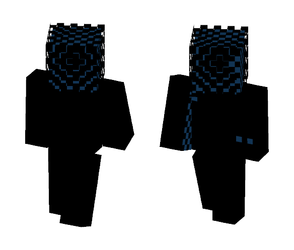 Blue-Black Blocky Guy - Male Minecraft Skins - image 1