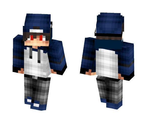 Cool Blue Teen Boy - Boy Minecraft Skins - image 1