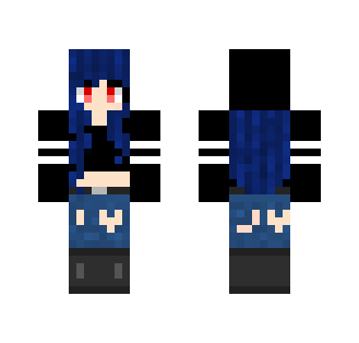 Dark Blue Haired Girl