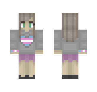 ❤ Trans pride ❤ Female ver - Female Minecraft Skins - image 2