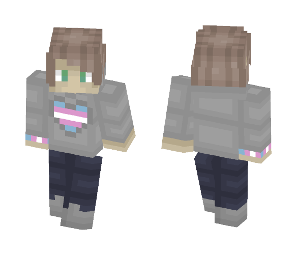 ❤ Trans pride ❤ Male ver - Male Minecraft Skins - image 1