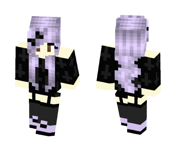 Download Free pastel goth girl #2 Skin for Minecraft image 1 pastel goth girl #2 - Girl Minecraft Skins - image 1