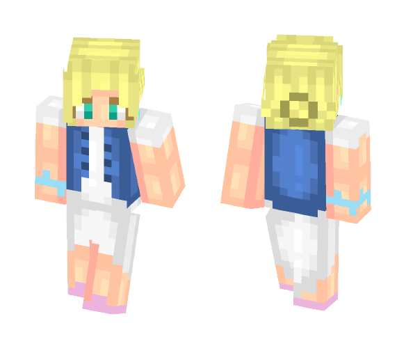 Dress With Denim Vest - Female Minecraft Skins - image 1