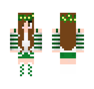 Green Flower Girl - Girl Minecraft Skins - image 2