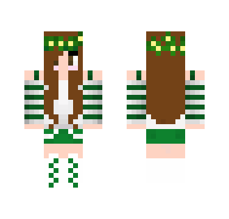 Green Flower Girl