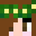 Download Free Green Flower Girl Skin for Minecraft image 3 Green Flower Girl - Girl Minecraft Skins - image 3