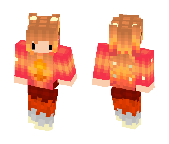 Sunset Cat - Cat Minecraft Skins - image 1