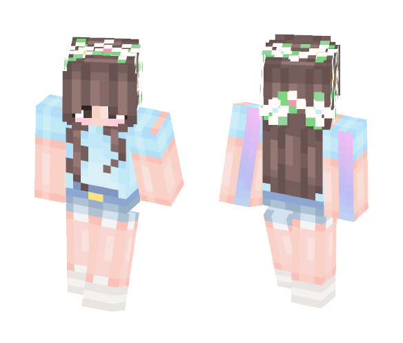 Blue Pastel ; Fluffique Request - Female Minecraft Skins - image 1