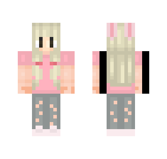 girl // pink bunny