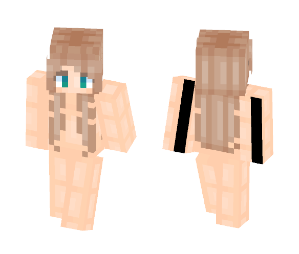 Brunette Hair base - Female Minecraft Skins - image 1