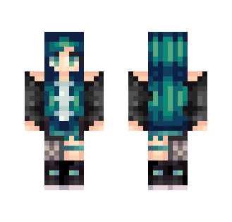 Blue-Green ❤️ - Female Minecraft Skins - image 2