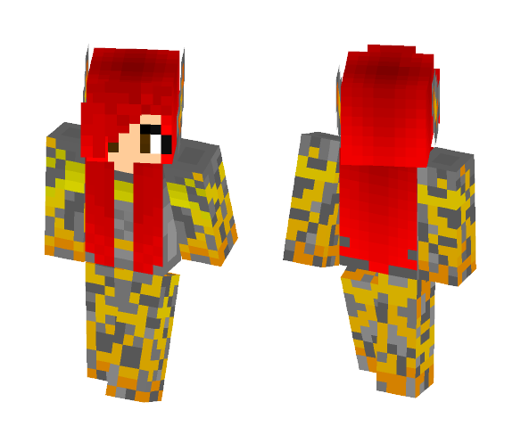 Lava Girl - Girl Minecraft Skins - image 1