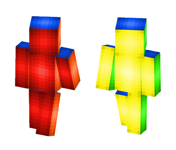 Download Free Random Rainbow Skin for Minecraft image 1 Random Rainbow - Interchangeable Minecraft Skins - image 1