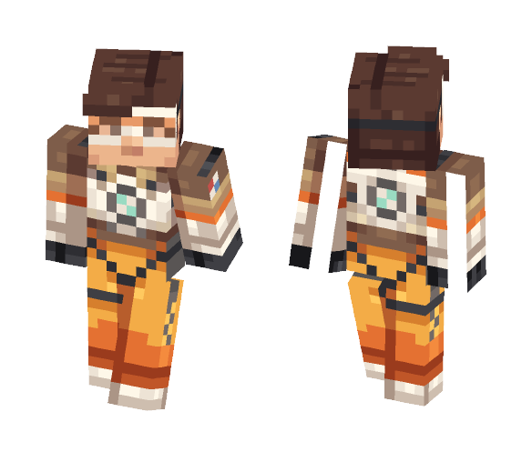 Tracer ~ Overwatch - Female Minecraft Skins - image 1